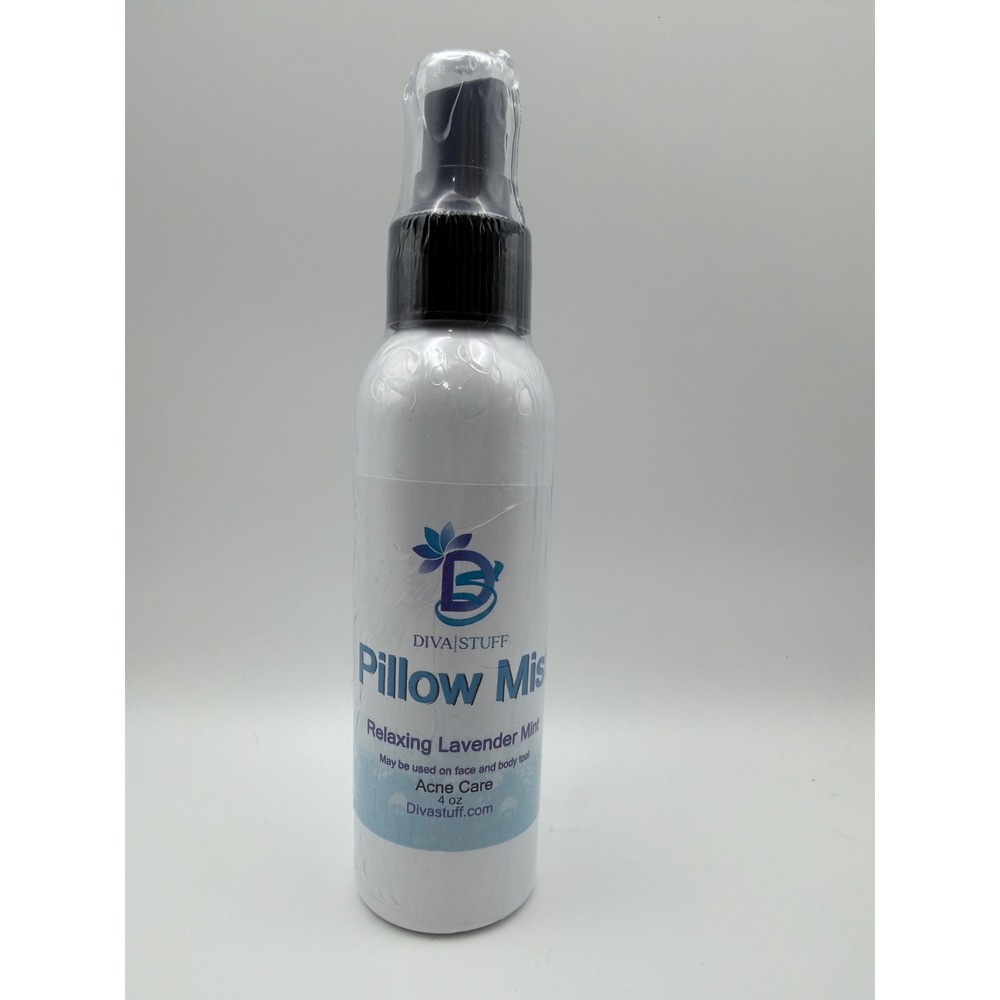 DIVA STUFF Pillow Mist Relaxing Lavender Acne Care Face Body Spray 4 oz‎